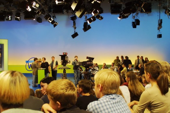 Studioatmosphäre beim Bayerischen Fernsehen